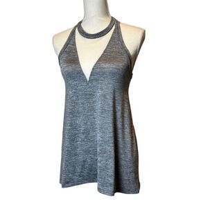 Athleta Utopia‎ Mesh Panel Racer back Tank Slate XS